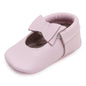BirdRock Baby Bow and Knot Moccasins - Genuine Leather Baby Girl Shoes