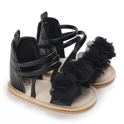LAFEGEN Baby Boys Girls Summer Sandals 2 Straps Anti Slip Soft Sole Beach Infant Shoes Toddler First Walker Newborn Crib Shoes(3-18Months)