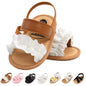 Ohwawadi Baby Boys Girls Sandals Soft Sole Summer Infant Wedding Dress Flat Shoes Beach Sandal Newborn Crib Shoes First Walkers