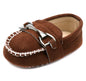 LONSOEN Baby Girls Boys Loafers Prewalker Dress Crib Shoes