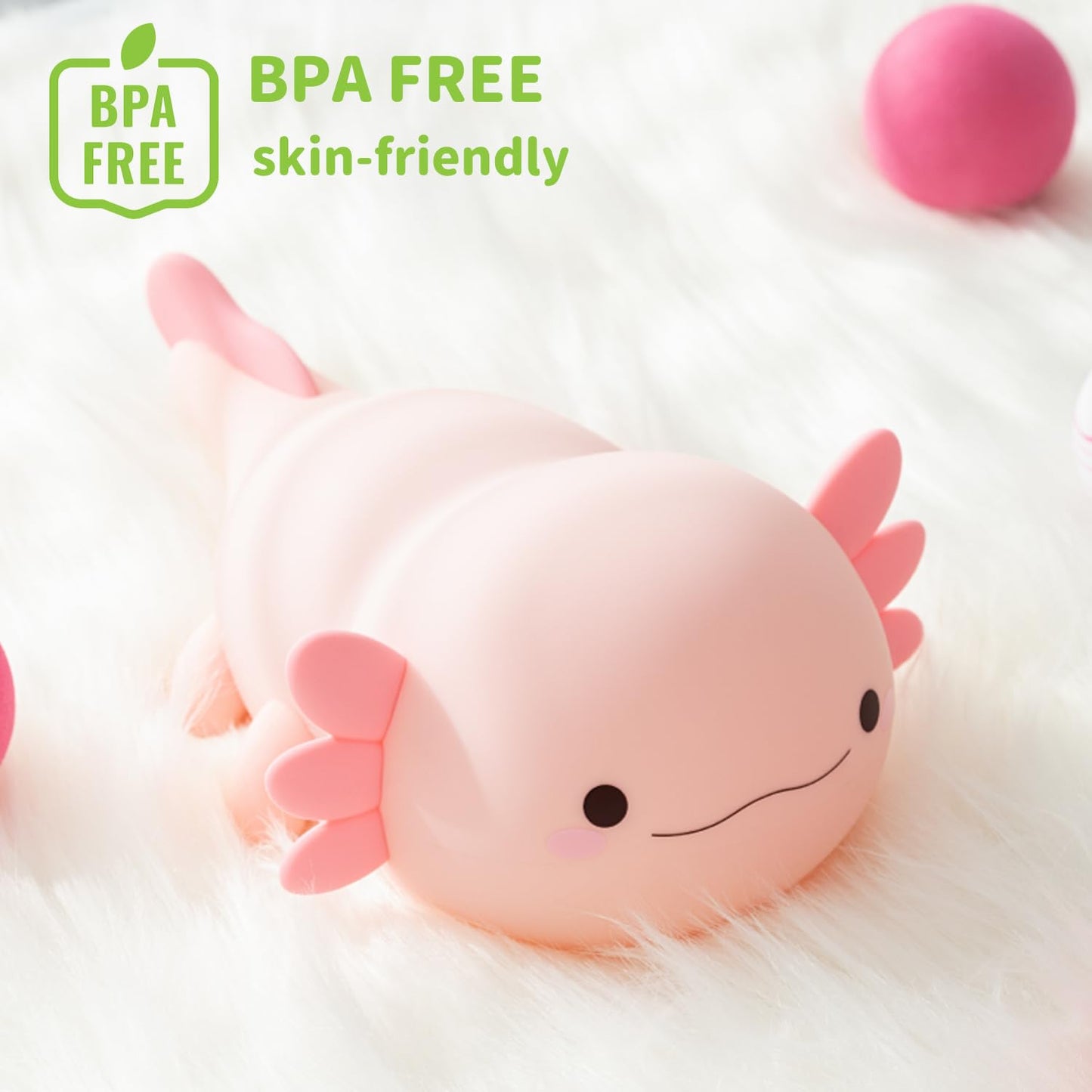 Led Cute Dog Night Light, Dimmable Nursery Puppy Kawaii Lamps, Super Squishy Silicone USB Rechargeable Touch Control Night Lamp for Kids Adults, Used for Camping Party Room Decor (Dog)
