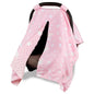 ManFaiSky Car Seat Cover Baby, Soft Carseat Covers Baby Girl, Multi-Use Nursing Cover & Infant Carseat Canopy, Pink