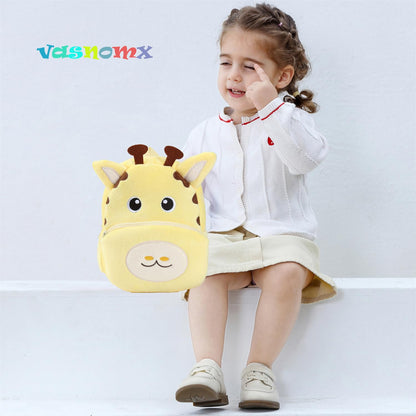 Cute Plush Toddler Backpacks Mini Brown Owl Backpack for Kids Real Littles Backpack for Boy Girl
