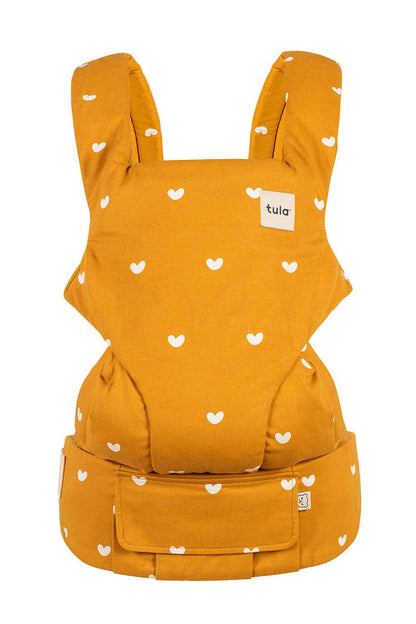 Baby Tula Explore Linen Baby Carrier 7 – 45 lb, Adjustable Newborn to Toddler Carrier, Multiple Ergonomic Positions Front and Back, Breathable and [Natural – Explore + Linen, Ash
