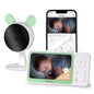 BOIFUN Split Screen Video Baby Monitor WiFi, 2 Cameras, Smartphone APP Control & LCD Monitor, AI Motion & Sound Detection, 4.3'' 4X Zoom, 1080P Smart (Monitor para Bebe), Area Alarm, Video Recording