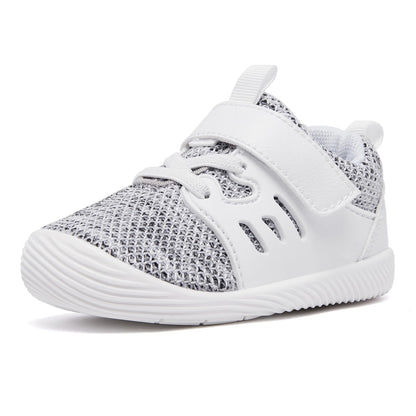 MORENDL Toddler Sneakers Baby Boys & Girls Barefoot Shoes Lightweight Breathable Walking Running Tennis Athletic Sport Shoes