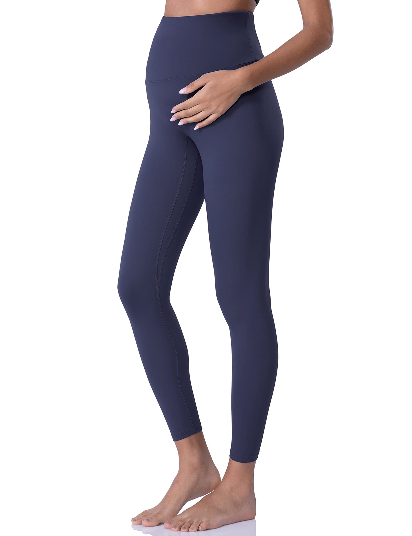 POSHDIVAH Women's Maternity Leggings Over The Belly Pregnancy Yoga Pants Active Wear Workout Leggings