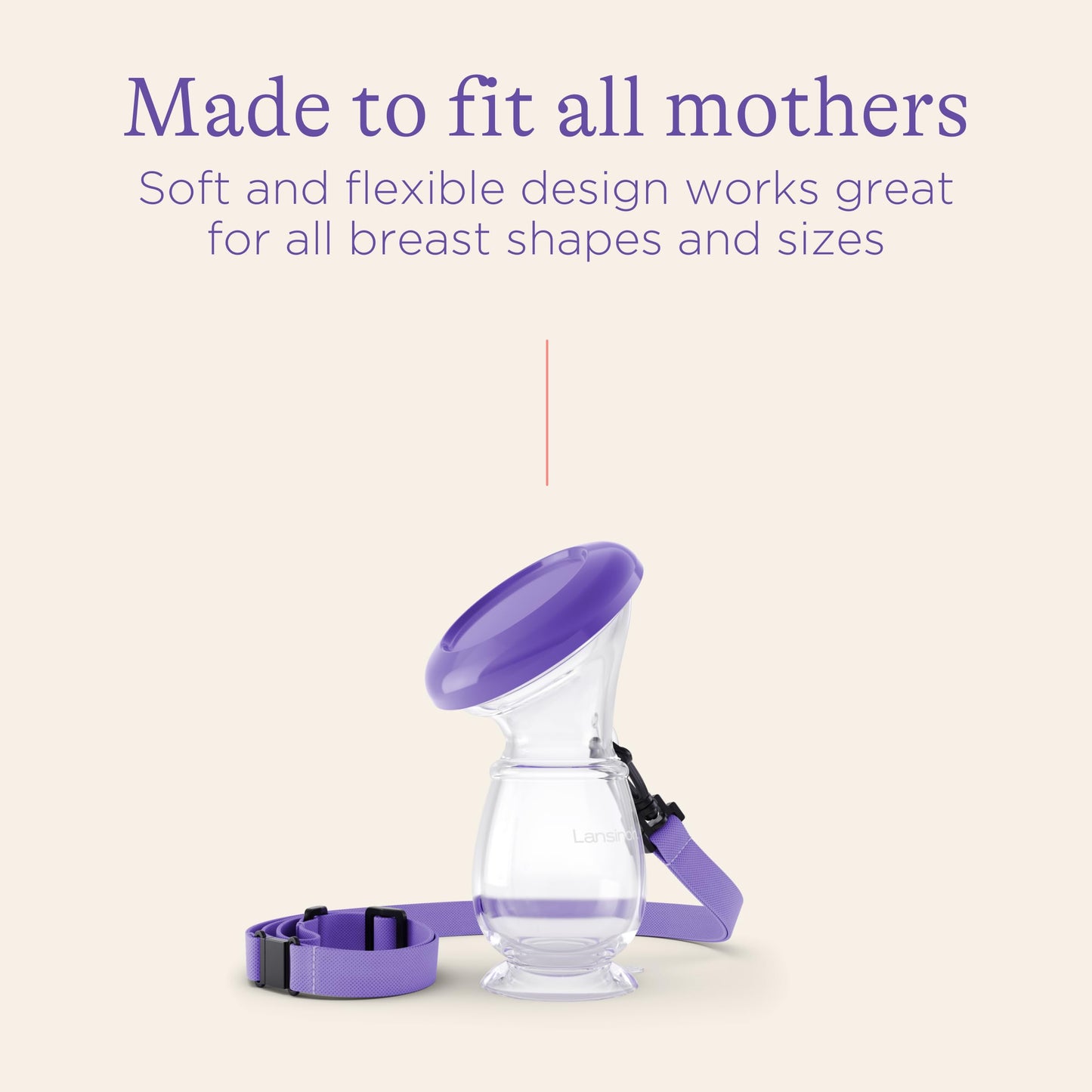 Lansinoh Manual Breast Pump, Hand Pump with Comfortable Flange for Breastfeeding Essentials, Includes Baby Bottle for Feeding, 5oz