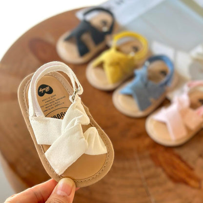 Infant Baby Boys Girls Sandals Summer Baby Wedding Dress Flat Shoes Newborn Crib Shoes First Walkers Prewalkers Shoes
