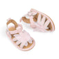 Oamico Baby Girl Sandals Infant Soft Anti-Slip Rubber Sole Casual Beach Sandals Newborn Bowknot Outdoor First Walker Summer Shoes for Baby Girls Flat Sandal