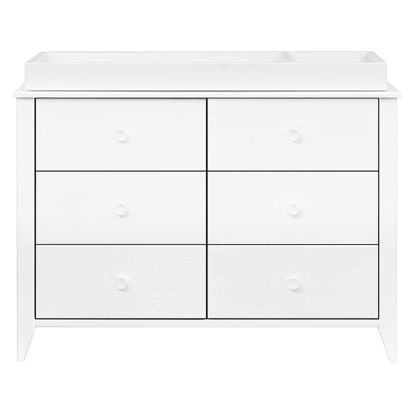 Babyletto Sprout 3-Drawer Changer Dresser with Removable Changing Tray in Washed Natural and White, Greenguard Gold Certified