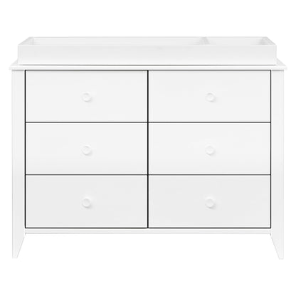 Babyletto Sprout 3-Drawer Changer Dresser with Removable Changing Tray in Washed Natural and White, Greenguard Gold Certified