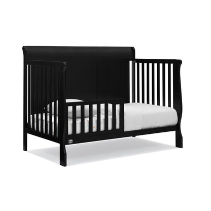 Delta Children Simmons Kids Carter 6-in-1 Convertible Crib - Greenguard Gold Certified, Black Ebony