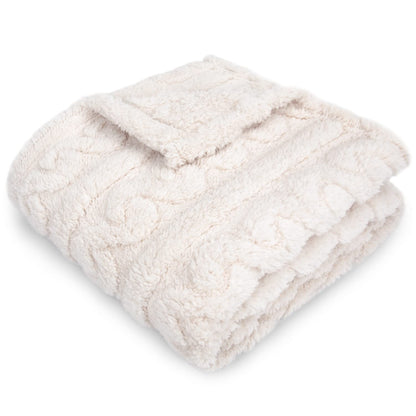 HOMRITAR Baby Blanket for Girls Toddlers 3D Fleece Fluffy Fuzzy Blanket for Baby, Soft Warm Cozy Fleece Blanket, Infant or Newborn Receiving Blanket 330GSM (30 x 40 Inch, Pink)