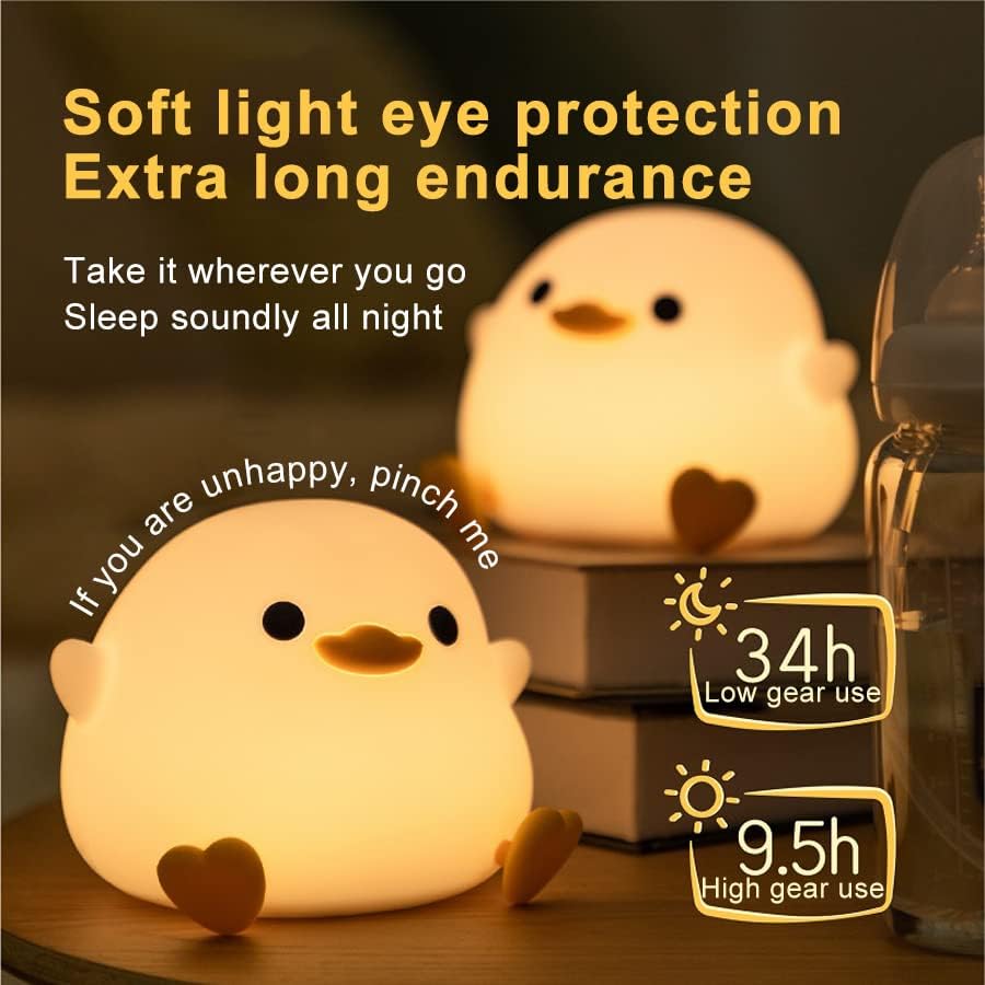 Cute Frog Night Light for Kids, Color Changeable Soft Silicone Sleeping Night Lamp for Nursery, Dimmable Timer Rechargeable Colorful Baby's Light Room Decor Children Gifts