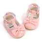 Baby Girl Mary Jane Flats Dress Shoes - Infant Newborn Shoes Anti-Slip Soft PU Leather Party School Wedding Princess Baby Girl Shoes 0-18M