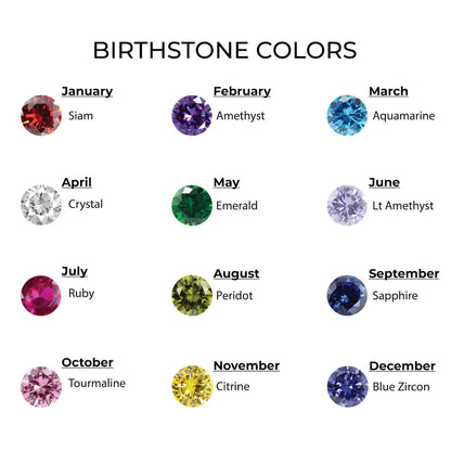 Custom Birthstone Name Bracelet – 18K Gold Plated – Personalised Baby & Toddler Jewellery – Ideal Birthday, Baptism & Parent-Child Gifts