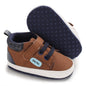 Meckior Toddler Baby Boys Girls High Tops Ankle Sneakers Soft Anti-Slip Sole PU Leather Moccasins Infant Newborn Prewalker First Walking Crib Shoes