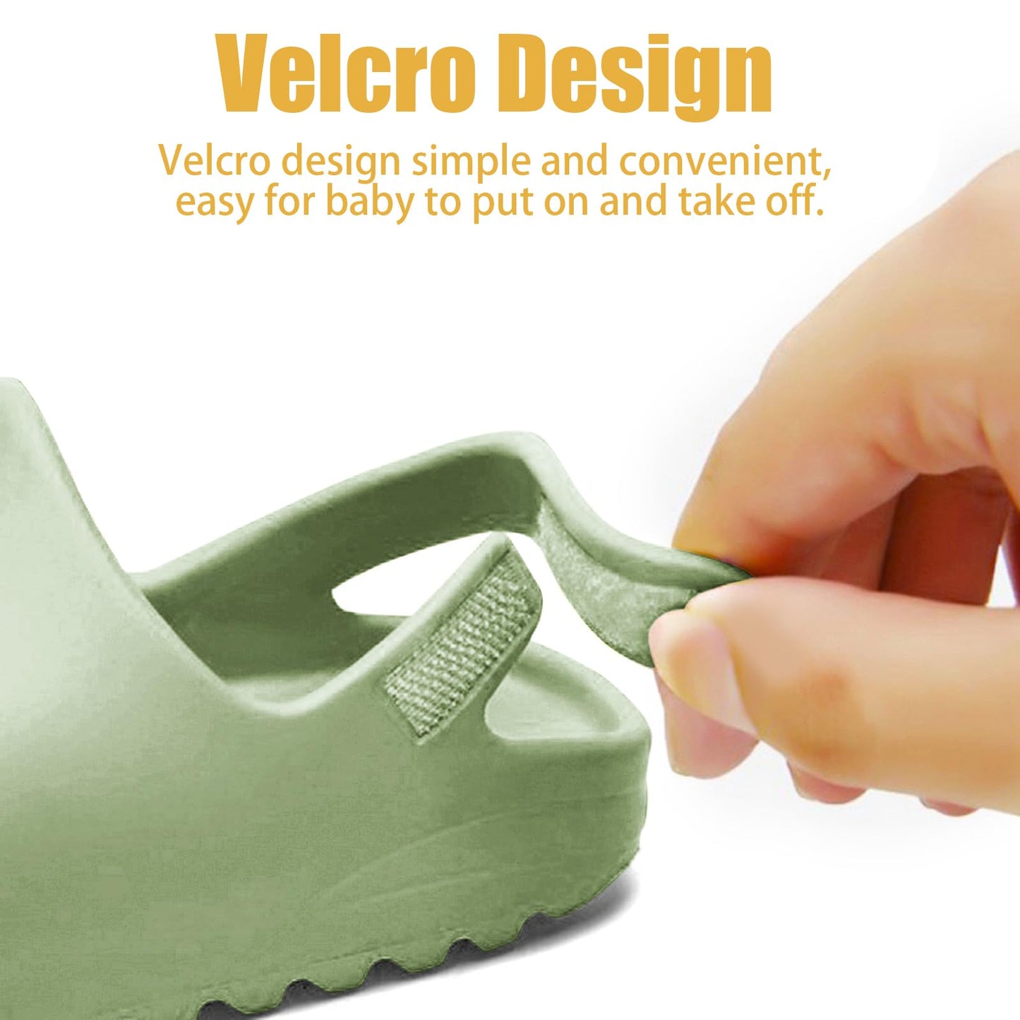 bolukets Toddler Little Kids Slides Sandals, Summer Slip On Lightweight Slippers for Boys and Girls, Beach Pool Anti-Slip Water Shoes Indoor Outdoor Sandals
