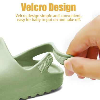 bolukets Toddler Little Kids Slides Sandals, Summer Slip On Lightweight Slippers for Boys and Girls, Beach Pool Anti-Slip Water Shoes Indoor Outdoor Sandals
