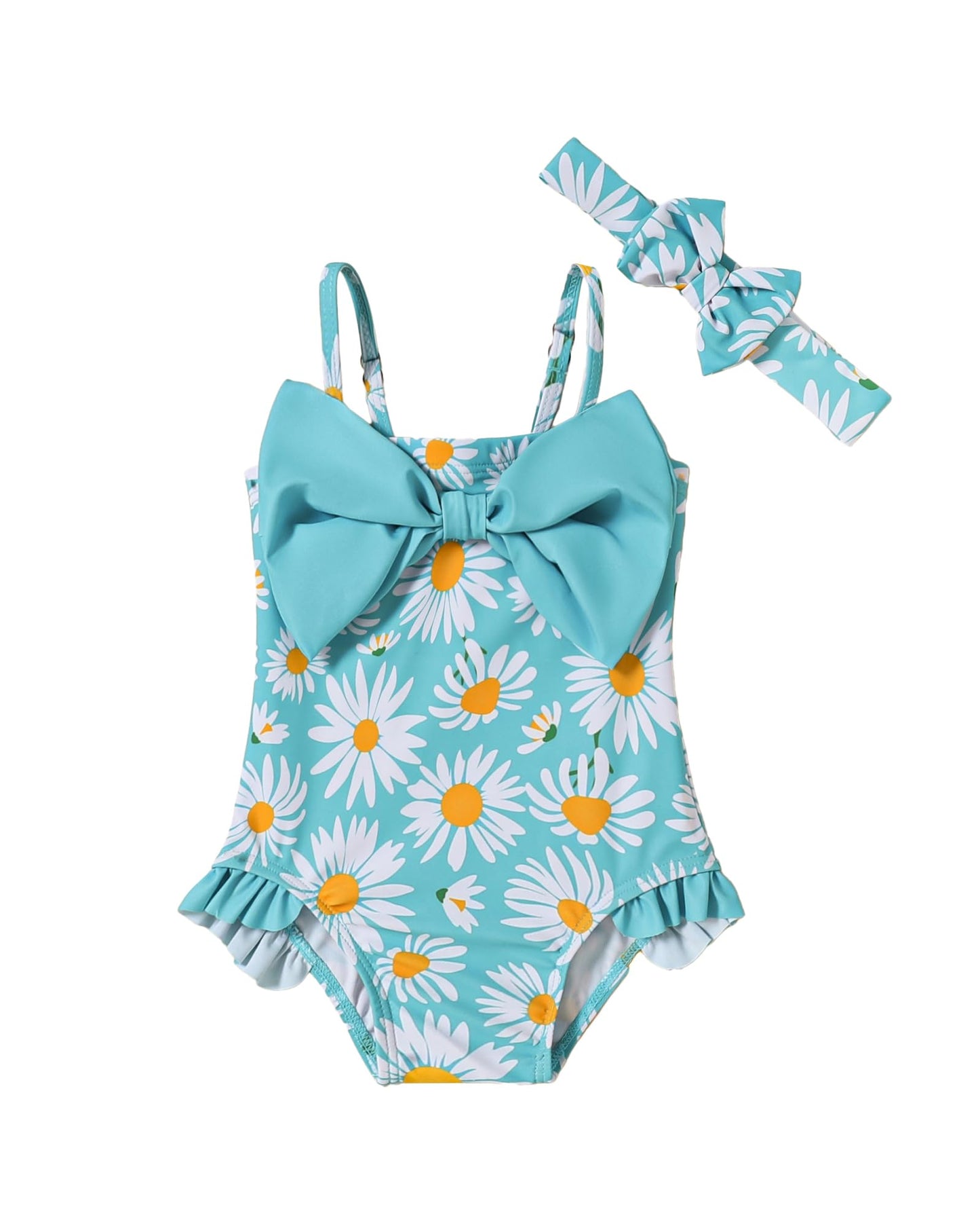 Mioglrie Toddler Baby Girl Swimsuit Infant Bathing Suits Summer Beach Swim Suit Newborn One Piece Swimwear for Girls