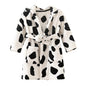 Unisex Baby Hooded Bathrobe Kids Flannel Pajamas Dressing Gown for Boys Girls