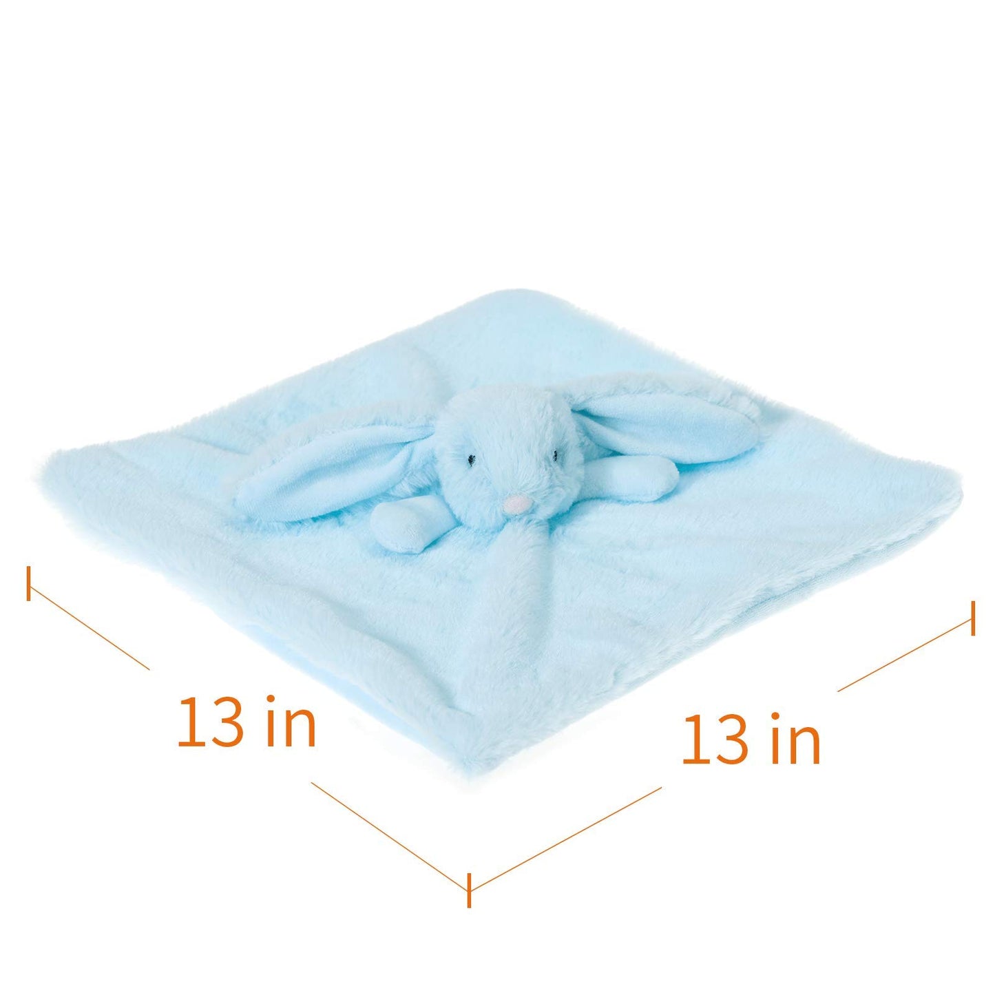 Apricot Lamb Stuffed Animals Cream Bunny Rabbit Security Blanket Infant Nursery Character Blanket Luxury Snuggler Plush Baby Lovey(Cream Bunny, 13 Inches)