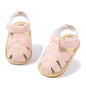 Kannior Infant Boys Girls Sandals Breathable Premium Baby Summer Outdoor Casual Beach Shoes Lightweight Toddler Flower Bowknot Anti Slip Rubber Sole Newborn Prewalker First Crib Shoes