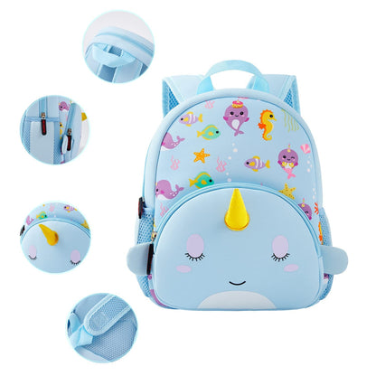 KK CRAFTS Preschool Backpack Toddler Neoprene Animal Schoolbag Lunch backpack for Kids Boys Girls(Dinosaur)