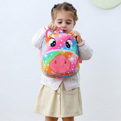 Cute Plush Toddler Backpacks Mini Brown Owl Backpack for Kids Real Littles Backpack for Boy Girl