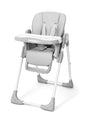 4 in 1 High Chairs for Babies and Toddlers, Convertible Foldable Baby High Chairs, Feeding and Eating Seat Highchair with 4 Levels of Recline and 7 Levels of Height Adjustment, Gray