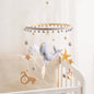 Baby Mobile for Crib Bear Cloud Crib Mobile Handmade Furry Nursery Mobile Gender Neutral Crib Toy Hanging for Nursery Decor Accessories