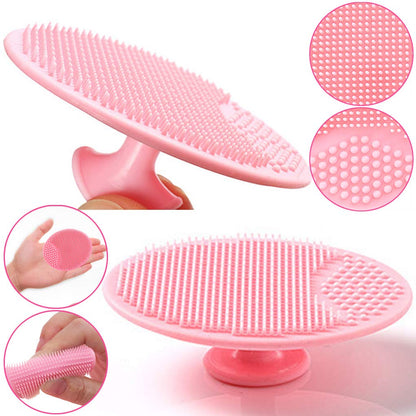 Baby Bath Brush, Baby Cradle Cap Brush, Silicone Massage Brush, Silicone Scrubbers Exfoliator Brush, Skin Scrubber Baby Essential for Dry Skin, Cradle Cap and Eczema (Small-4PCS)