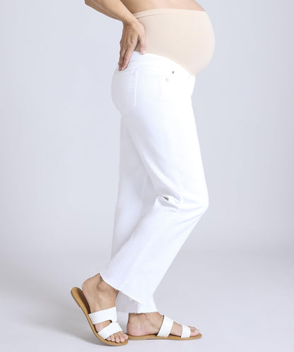 Motherhood Maternity Women's Secret Fit Over The Belly Slim Straight Leg Pregnancy Jeans