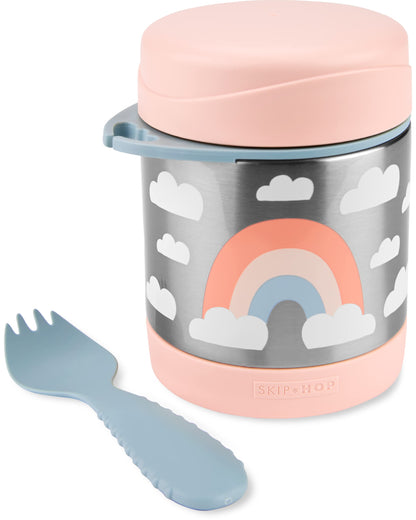 Skip Hop Insulated Baby Food Jar, Sparks Rocket, Stainless Steel, Holds 11oz