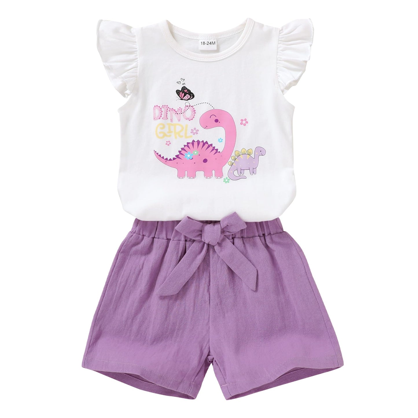 YOUNGER TREE Toddler Baby Girls Clothes Sunflower T-shirt + Bowknot Shorts with Cute Summer Girl Clothes Set