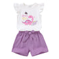 YOUNGER TREE Toddler Baby Girls Clothes Sunflower T-shirt + Bowknot Shorts with Cute Summer Girl Clothes Set
