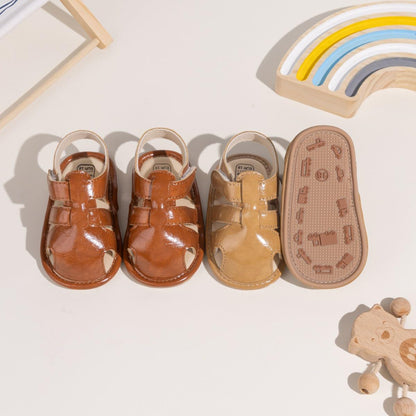 Meckior Baby Infant Boy Girl Sandals Newborn Non-Slip Soft Rubber Sole Sandals for Baby Boys Open-Toe Outdoor Casual Summer First Walkers Shoes