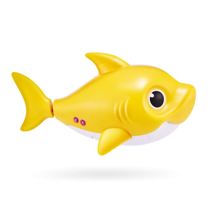 Robo Alive Junior Baby Shark New Silicon Fins Version Singing and Swimming Baby Shark (Yellow) by ZURU