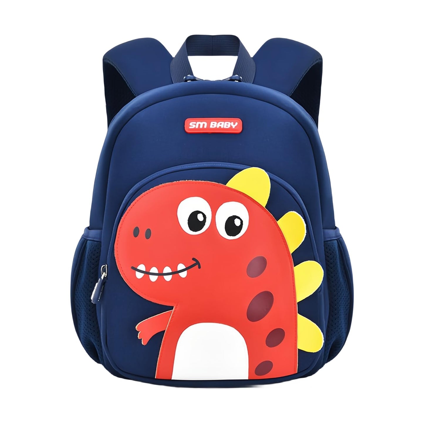 Dinosaur Anti-lost Backpack for Boys Kindergarten Preschool Bookbag with Chest Strap, Toddler Boys Backpack Daycare Bag, B-Green+Orange