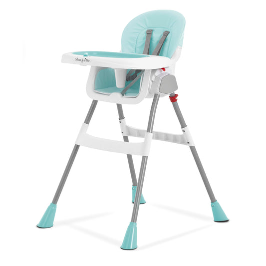 Dream On Me Portable 2-in-1 Tabletalk High Chair, Convertible Compact High Chair, Light Weight Portable Highchair, Grey