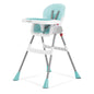 Dream On Me Portable 2-in-1 Tabletalk High Chair, Convertible Compact High Chair, Light Weight Portable Highchair, Grey