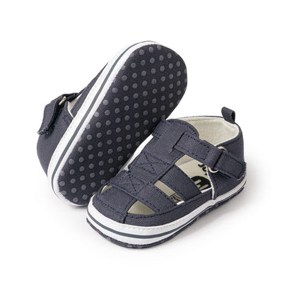 Meckior Baby Infant Boy Girl Sandals Newborn Non-Slip Soft Rubber Sole Sandals for Baby Boys Open-Toe Outdoor Casual Summer First Walkers Shoes