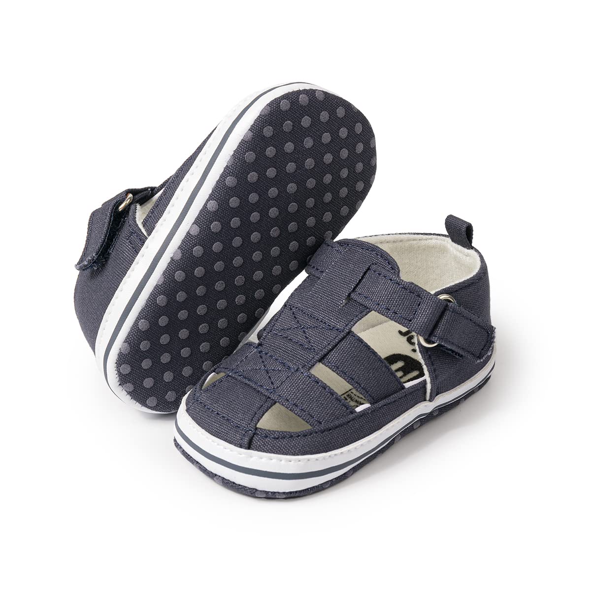 Meckior Baby Infant Boy Girl Sandals Newborn Non-Slip Soft Rubber Sole Sandals for Baby Boys Open-Toe Outdoor Casual Summer First Walkers Shoes