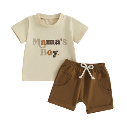 Kupretty Baby Boy Clothes Toddler Summer Outfit Short Sleeve T-Shirt Tee Tops Joggers Casual Shorts 2Pcs Clothing Set