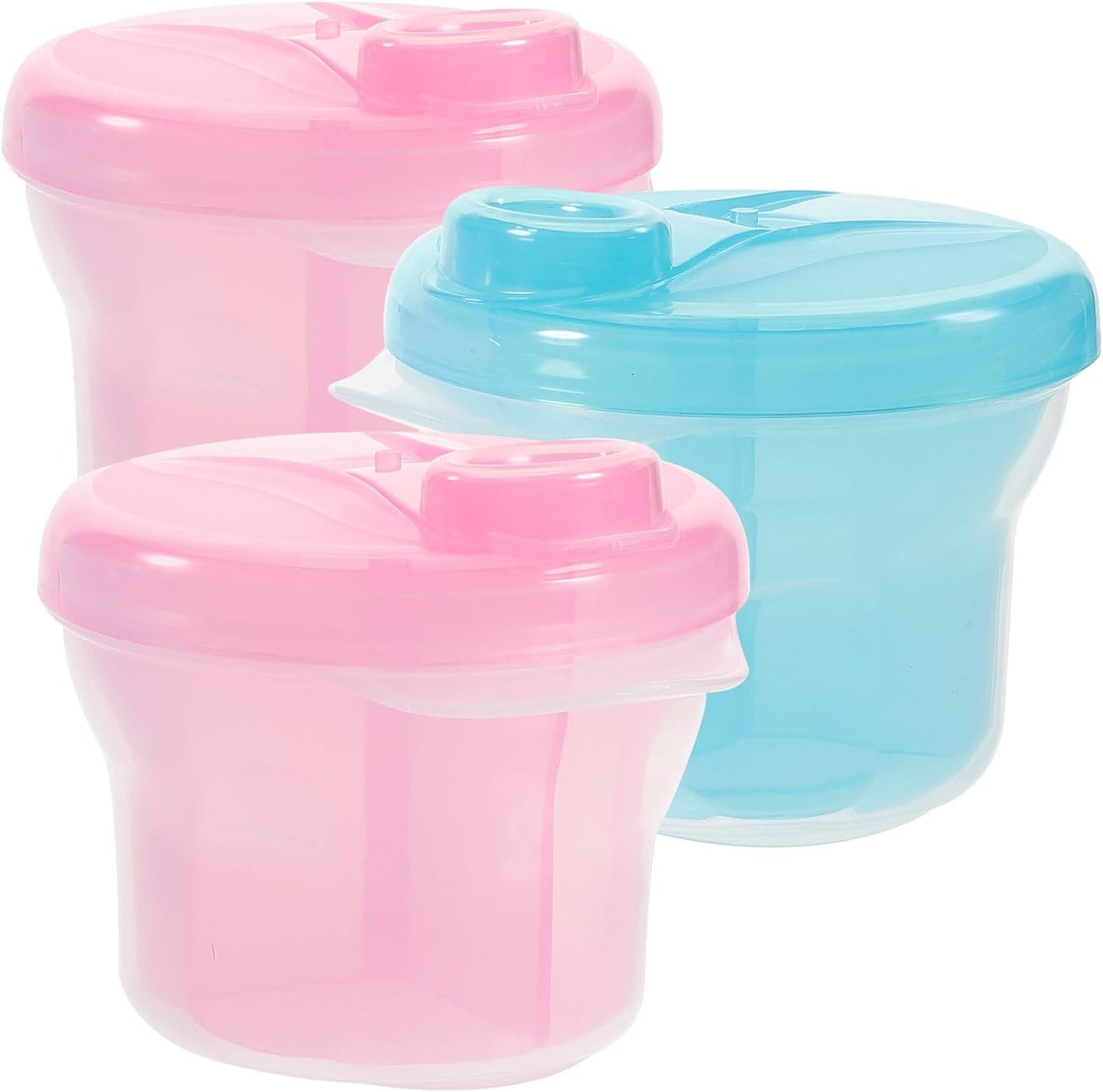 Healifty 3Pcs Box Snack Storage Container Milk Storage Container Portable Formula Dispenser Formula Holder Baby Formula Dispenser Formula Mixing Bottle Baby Holder Food Divider to Rotate