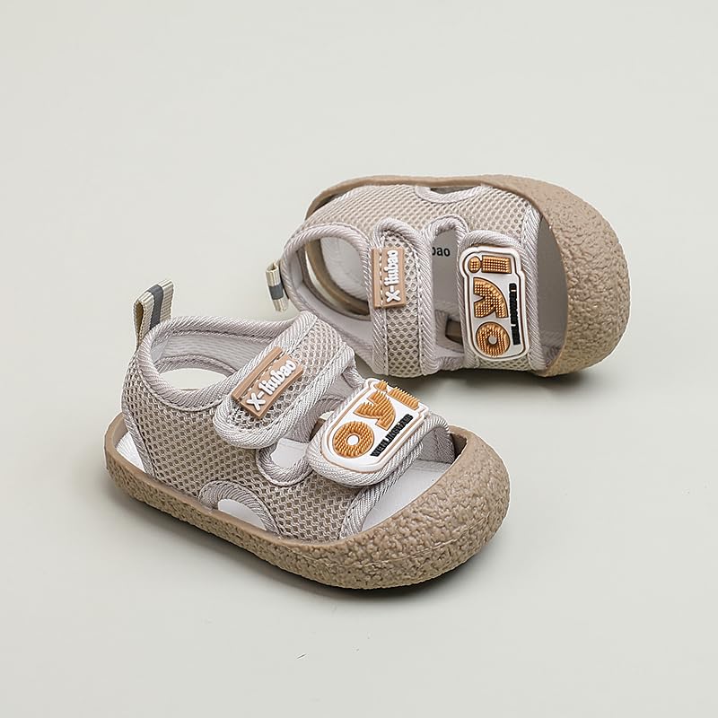 Baby Summer Sandals Breathable Mesh Rubber Sole Non-Slip Outdoor Shoes for Boys and Girls 9-30 Months