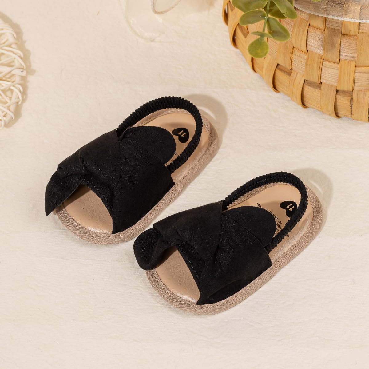 Meckior Infant Baby Girls Boys Summer Sandals Open Toe Lace Princess Dress Wedding Flats Shoes Newborn Toddler Soft Non-slip Sole First Walker Crib Shoes