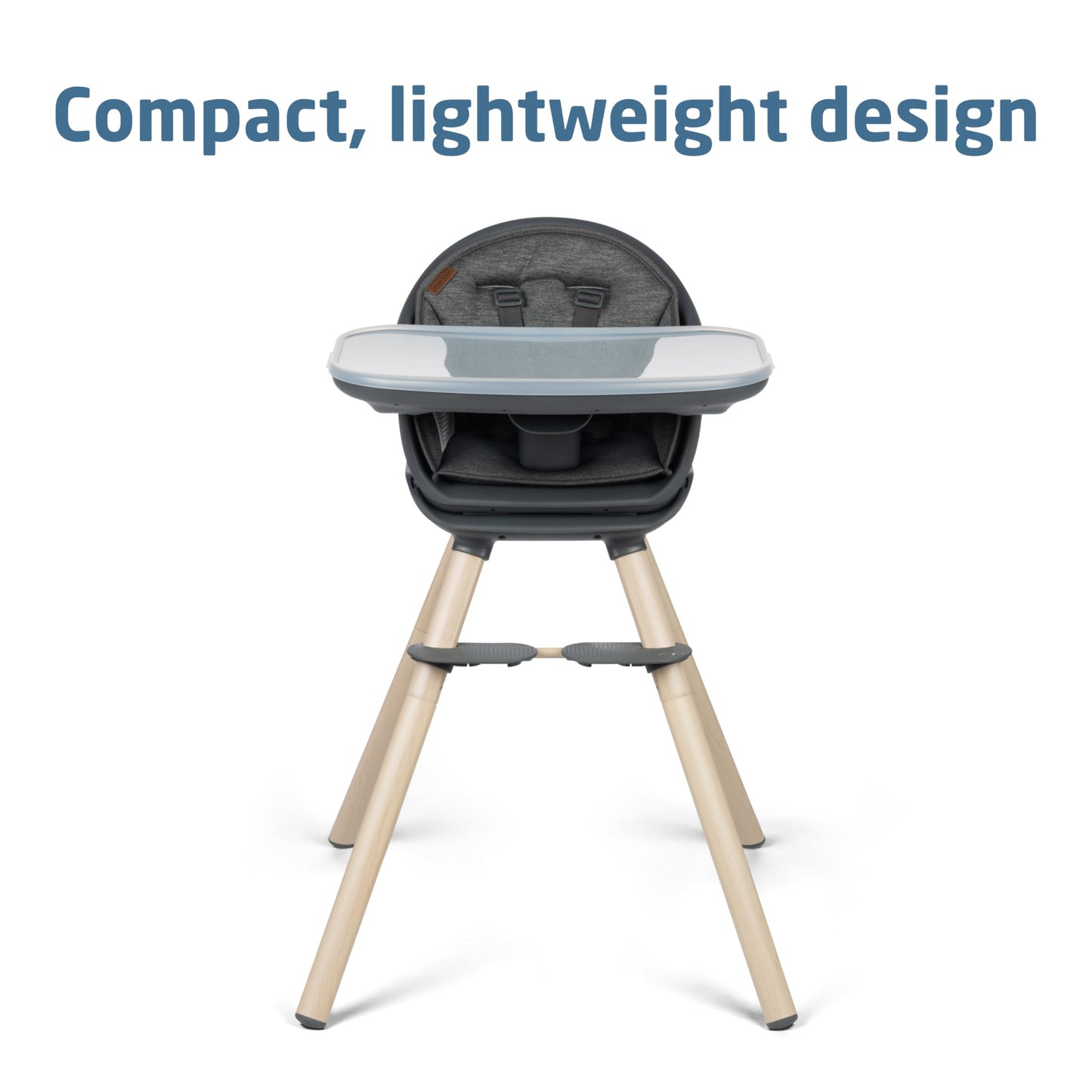 Maxi-Cosi Moa 8-in-1 High Chairs for Babies and Toddlers, Machine Washable Infant High Chair, Compact, Convertible High Chair Lightweight Design, Classic Slate