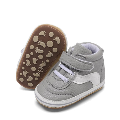 Clowora Baby Boys Girls Shoes Non-Slip Rubber Sole Sneakers Infant First Walking Toddler Crib Shoes Newborn Loafers Flats.